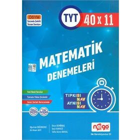TYT Matematik Tamamı Video Çözümlü 40x11 Deneme Nego Yayınları