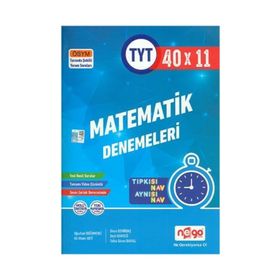 TYT Matematik Tamamı Video Çözümlü 40x11 Deneme Nego Yayınları
