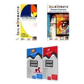 TYT Matematik TYT Türkçe AYT Matematik Soru Bankası 3 Kitap Set-Üç Dört Beş Yayıncılık