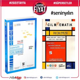TYT Matematik ve Acil Yayınları Problemler Soru Bankası 2 Kitap Set-Üç Dört Beş Yayıncılık