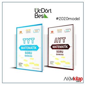 TYT Matematik ve AYT Matematik Soru Bankası 2 Kitap Set-Üç Dört Beş Yayıncılık