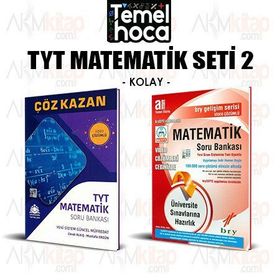 TYT Matematik ve Birey Gelişim Matematik A Soru Bankası 2 Kitap Set-Çöz Kazan Yayınları