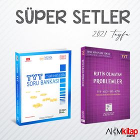TYT Matematik ve Karekök Rutin Olmayan Problemler Soru Bankası 2 Kitap Set-Üç Dört Beş Yayıncılık