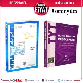 TYT Matematik ve Karekök Rutin Olmayan Problemler Soru Bankası 2 Kitap Set-Üç Dört Beş Yayıncılık