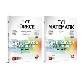 TYT Matematik ve Türkçe Deneme Seti 2 Kitap - 3D Yayınları