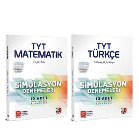 TYT Matematik ve Türkçe Deneme Seti 2 Kitap - 3D Yayınları