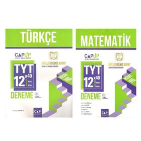 TYT Matematik ve Türkçe Deneme Seti - 2 Kitap - Çap Yayınları