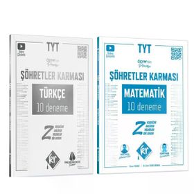 TYT Matematik ve Türkçe Şöhretler Karması Deneme Seti 2 Kitap - KR Akademi Yayınları