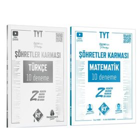 TYT Matematik ve Türkçe Şöhretler Karması Deneme Seti 2 Kitap - KR Akademi Yayınları