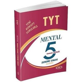 TYT Mental Tamamı Çözümlü 5 Deneme Sınavı Fasiküllü Kollektif Data Yayınları