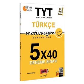 TYT Motivasyon Türkçe 5x40 Deneme Sınavı Yargı Yayınları