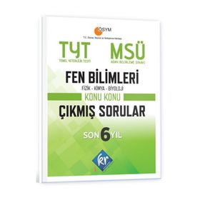 TYT - MSÜ Fen Bilimleri Son 6 Yıl Konu Konu Çıkmış Sorular - KR Akademi