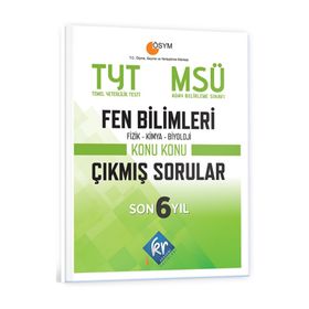 TYT - MSÜ Fen Bilimleri Son 6 Yıl Konu Konu Çıkmış Sorular - KR Akademi