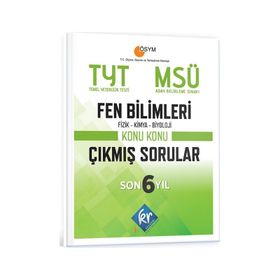 TYT - MSÜ Fen Bilimleri Son 6 Yıl Konu Konu Çıkmış Sorular - KR Akademi