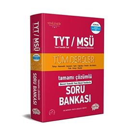 TYT - MSÜ Tüm Dersler Tamamı Çözümlü Soru Bankası