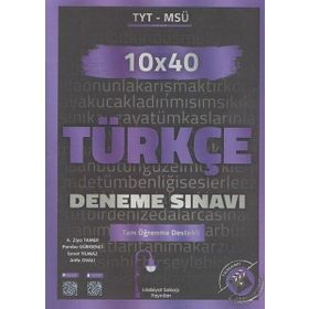 TYT MSÜ Türkçe 10x40 Deneme Edebiyat Sokağı Yayınları
