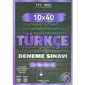 TYT MSÜ Türkçe 10x40 Deneme Edebiyat Sokağı Yayınları