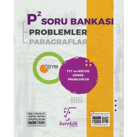 TYT P2 Problemler Paragraflar Soru Bankası Karekök Yayınları