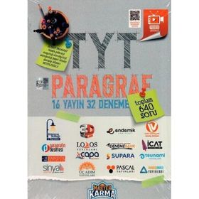 TYT Paragraf 16 Yayın 32 Deneme-Master Karma Yayınları