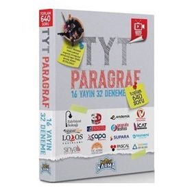 TYT Paragraf 16 Yayın 32 Deneme-Master Karma Yayınları