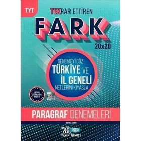 TYT Paragraf Fark 20x20 Tekrar Ettiren Denemeleri-Yayın Denizi Pro Yayınları