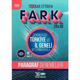 TYT Paragraf Fark 20x20 Tekrar Ettiren Denemeleri-Yayın Denizi Pro Yayınları