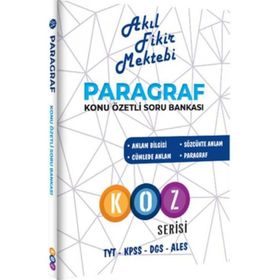 TYT Paragraf Konu Özetli Soru Bankası- Akıl Fikir Mektebi Yayınları