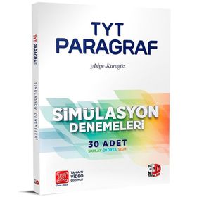 TYT Paragraf Simülasyon 30'lu Denemeleri 3D Yayınları