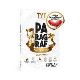 TYT Paragraf Soru Bankası Kamp Hediyeli Dijital Sorular Puan Yayınları