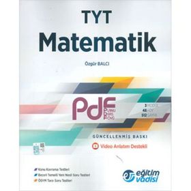 TYT Pdf Matematik Video Anlatım Destekli-Eğitim Vadisi Yayınları