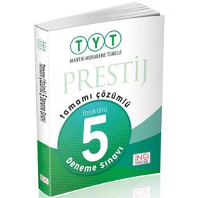 TYT Prestij Tamamı Çözümlü 5 Fasikül Deneme Sınavı İnovasyon Yayınları