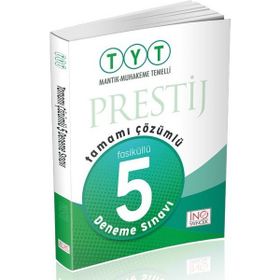 TYT Prestij Tamamı Çözümlü 5 Fasikül Deneme Sınavı İnovasyon Yayınları