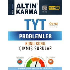 Tyt Problemler Konu Konu Çıkmış Sorular - Altın Karma Yayınları