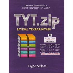 TYT Sayısal Zip Tekrar Kitabı Test Okul Yayınları