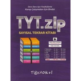 TYT Sayısal Zip Tekrar Kitabı Test Okul Yayınları