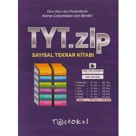 TYT Sayısal Zip Tekrar Kitabı Test Okul Yayınları