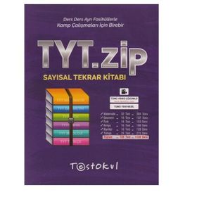 TYT Sayısal Zip Tekrar Kitabı Test Okul Yayınları