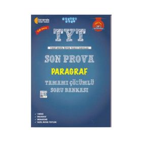 TYT Son Prova Paragraf Tamamı Çözümlü Soru Bankası Akıllı Adam Yayınları