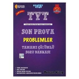 TYT Son Prova Problemler Tamamı Çözümlü Soru Bankası Akıllı Adam Yayınları