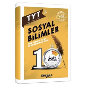 TYT Sosyal Bilimler 10 Özgün Deneme Ankara Yayıncılık