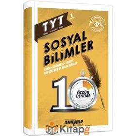 TYT Sosyal Bilimler 10 Özgün Deneme Ankara Yayıncılık