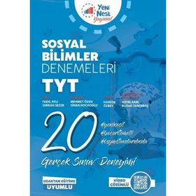 TYT Sosyal Bilimler 20 Deneme Sınavı - Yeni Nesil Yayınevi