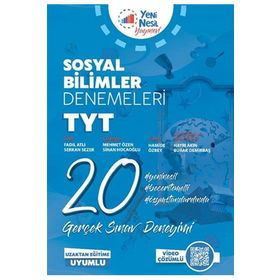 TYT Sosyal Bilimler 20 Deneme Sınavı - Yeni Nesil Yayınevi
