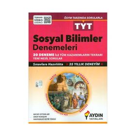 TYT Sosyal Bilimler 20'li Denemeleri Aydın Yayınları
