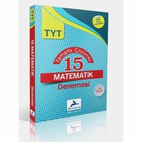 TYT Tamamı Çözümlü 15 Matematik Denemesi-Prf Paraf Yayınları