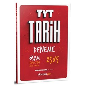 TYT Tarih 5X25 Çözümlü Deneme Aklımdavar Yayıncılık