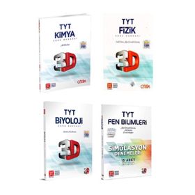 TYT Tek Kimya ve Fizik Üç Dört Beş TYT Biyoloji Soru Bankası Kitap Set