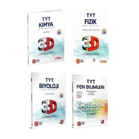 TYT Tek Kimya ve Fizik Üç Dört Beş TYT Biyoloji Soru Bankası Kitap Set