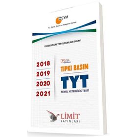 TYT Tıpkı Basım 2018-2019-2020-2021 Çıkmış Sorular Limit Yayınları