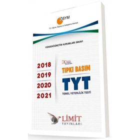 TYT Tıpkı Basım 2018-2019-2020-2021 Çıkmış Sorular Limit Yayınları